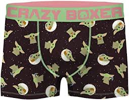 Baby yoda raglan short sleeve rash guard swim shirt & swim trunks bathing suit set regular price $28.49 / size 4. Crazy Boxers Mens Black Baby Yoda Boxer Briefs Men Novelty Mhiberlin De