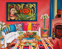 Art Print Frida Kahlo Print Mexican Art Poster Mexican Folk Art Frida Kahlo Home Decor Wall Art Mexican Folk Art Painting Mexican Art Painting
