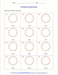 Telling Time Worksheets For 2nd Grade Time Worksheets Telling Time Worksheets Telling Time