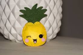 Mini Pineapple Plush Felt Feutre Modeles D Artisanat Ornements En Feutre Et Feutre Porte Cles