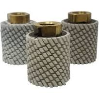Stadea 1" Diamond Drum Wheel Pads - 3 Step Pads - 2 Inch High - Sink Round  Edge Polishing - Granite Quartz Quartzite Polishing - Series Ultra A