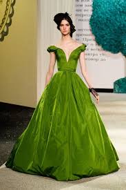 Ulyana Sergeenko Spring 2013 Couture Collection Looks Like Modern Day Scarlett O Hara Couture Fashion Green Dress Green Fashion