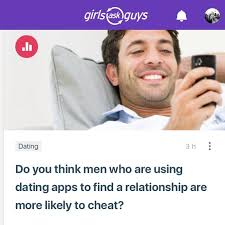 On dating apps, a reply guy relentlessly badgers you once you've matched or responded to a message or two. Girlsaskguys Do You Think Men Who Are Using Dating Apps Facebook