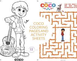 Free disney pixar coco coloring pages for kids and adults. Coco Coloring Pages And Activity Sheets Crazy Adventures In Parenting