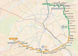 Map Of Paris Tram Stations Lines