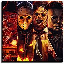 We hide ourselves behind them for a variety of reasons. Amazon Com Monsterman Graphic 3 Sizes Halloween Villians Art Poster Print Jason Voorhees Freddy Krueger Michael Myers Slasher Horror Movie By Artist Scott Jackson 11x17 Inches Posters Prints