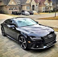 Brutal Rs7 On The Driveway Black Audi Top Luxury Cars Audi
