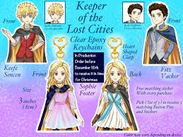 You can find more information, including links to buy tickets and guidelines, on the events page of shannonmessenger.com, but if you have more questions, please contact the store directly because they know way want to win a full set of the keeper of the lost cities series by shannon messenger?!? Keychains Keeper Of The Lost Cities Charms Sophoe Foster Keefe Etsy