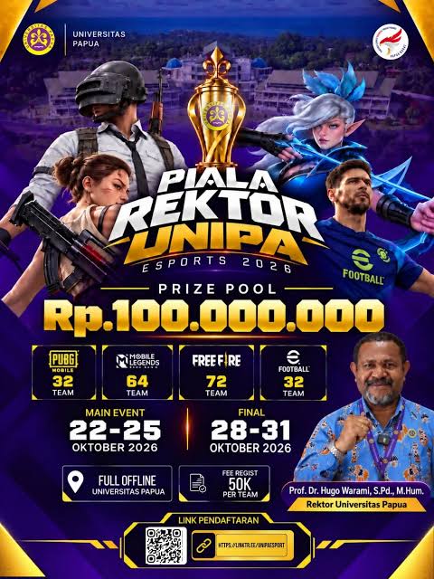 Dua Talenta Digital Papua Tengah Berlaga di E-Football Piala Rektor Unipa