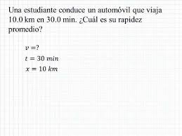 La rapidez promedio de cualquier movimiento se puede obtener al dividir la distancia total recorrida entre el intervalo de tiempo utilizado para recorrerla, esto es Cinematica Ejercicio 2 Rapidez Del Vehiculo Youtube