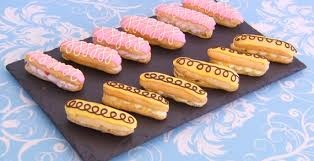 Add the margarine or butter and rub in gently with fingertips until the mixture resembles fine breadcrumbs. Mary Berry Lemon And Raspberry Eclairs Recipe Using Choux Pastry On The Great British Bake Off 2014 Masterclass Raspberry Eclairs British Baking Show Recipes Eclair Recipe