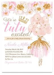 Tutu Baby Shower Invitation Ballerina Baby Shower Invitation Ballerina I Princess Baby Shower Invitation Baby Shower Invitations Baby Shower Invitations Diy