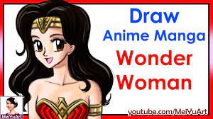 How to draw an anime meiyu. How To Draw Anime Manga Wonder Woman Meiyuart Youtube