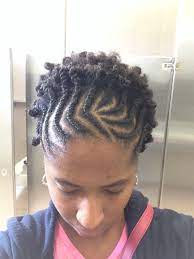 A little bit of edge control at the hairline and she was ready to hit the red carpet. Natural Hair Cornrows In Front Twist Out In Back Cornrows Natural Hair Natural Hair Styles Cornrow Hairstyles