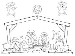 Away In A Manger Nativity Coloring Pages Nativity Coloring Christmas Coloring Pages