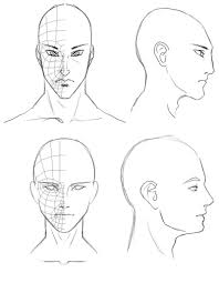 Orthographic Head Drawings By Athey On Deviantart Anime Head Drawings Character Design