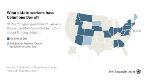 Working On Columbus Day It Depends On Where You Live Pew Research Center
