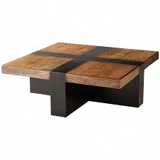 Square Wood And Glass Coffee Table Coffee Table Wood Coffee Table Rustic Modern Square Coffee Table