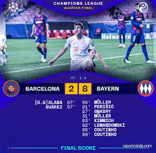 Barcelona vs bayern munich live score: Uefa Champions League Quarter Final Barcelona 2 Vs 8 Bayern Munich Highlights Download 2019 2020 Report Minds