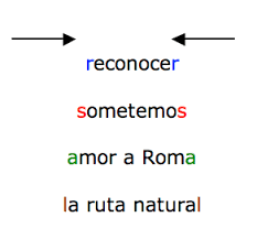 Un palíndromo (del griego πάλιν δρóμος, palin dromos, 'volver a ir atrás'), también llamado palíndromo, palíndroma o palindroma, es una palabra o frase que se lee igual en un sentido que en otro (por ejemplo; Los Mejores Palindromos Del Castellano Vicent Marco