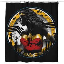 Fiercest Of Them All Shower Curtain Wonder Woman Comic Wonder Woman Superman Wonder Woman