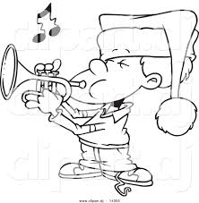 Check spelling or type a new query. Vector Of Cartoon Boy Playing Christmas Music On A Trumpet Coloring Page Outline By Toonaday 14355
