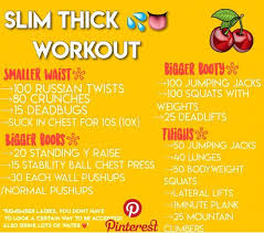 Slim Thick Workout Slim Thick Workout Thick Body Workout Fitness Courses