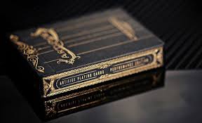 Black And Gold Card Deck Black Club Gold Artifice Deck Ellusionist Card Tricks Cards Poker Cards