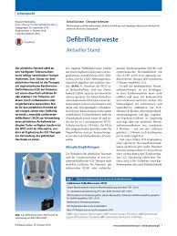 Um ihnen zu hause die produktwahl wenigstens etwas leichter zu machen, artikel haben unsere analysten auch noch unseren favoriten. Pdf Defibrillatorweste Aktueller Stand