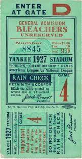 1927 World Series Game Four Ticket Stub Baseball Lot 83151 Heritage Auctions Vintage Ticket World Series Baseball