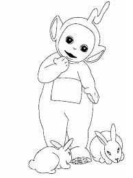 Click the teletubbies coloring pages to view printable version or color it online (compatible with ipad and android tablets). Laa Laa And Rabbits Coloring Page Free Printable Coloring Pages For Kids