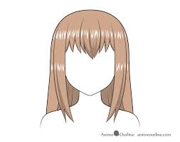 Draw an outline of the head using a pencil, this. How To Shade Anime Hair Step By Step Animeoutline