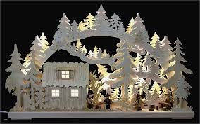 Laubsagearbeiten Vorlagen Kostenlos Weihnachten Grossartig 3d Schwibbogen Blockhutte Mit Waldarbeitern 62x38x8cm Weihnachten Weihnachten Dorfhauser Schwibbogen