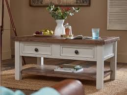 Pine gwenore solid coffee table. Besp Oak Ar 05 Hamptons Coffee Table With 2 Drawers Dark Pine And Grey