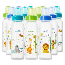 Buy Evenflo Feeding Classic Prints Polypropylene Bottles For Baby Infant And Newborn Blue Green Orange 8 Ounce Pack Of 12 Online In Turkey B00n9x4yz2