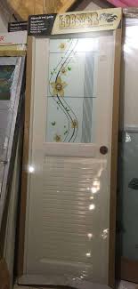 Harga pintu pvc kamar mandi/kamar tidur pvc crystal best seller. Pintu Kamar Mandi Pvc Lux Half Glass White Kiri Perlengkapan Rumah 784355838