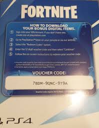 These codes are usually sent out by epic games or their partnership companies. Fortnite How To Download Your Bonus Digital Items Sign Into Your Sen Account If You Don T Have One 1 Create One At Playstationcom 2 Go To Playstation Tm Store On Your Console