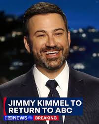 BREAKING: Jimmy Kimmel is set to be reinstated following a controversial  monologue surrounding the assassination of Charlie Kirk. In a statement to  CNN, a company spokesperson says they "spent the last days