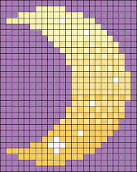 Alpha Friendship Bracelet Pattern 18595 Alpha Patterns Moon Cross Stitch Pixel Art Pattern
