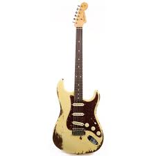Fender Custom Shop Noneck 1960 Stratocaster Music Zoo Exclusive Heavy Relic Aged Vintage White R101787 Fender Custom Shop White Vintage Music