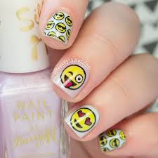 Super Cute Ideas For Summer Nail Art Emoji Nails Nail Art Blog Cute Nail Art