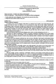 Afla ce subiecte au primit elevii la matematica m1, m2, m3 si m4 la bacalaureat 2019. Bacalaureat 2020 Ce Subiecte Au Picat La Limba Si Literatura RomanÄ