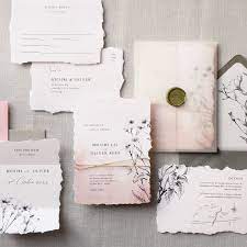 Torn Edged Wedding Invitation Suite Luxury Wedding Invitations Torn Edge S Botanical Wedding Invitations Wedding Invitations Uk Luxury Wedding Invitations