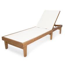 Product title outdoor lounge chairs, rattan patio chaise lounge ch. Della Outdoor White Mesh Chaise Lounge With Teak Finished Acacia Wood Frame Walmart Com Outdoor Chaise Outdoor Chaise Lounge Outdoor Patio Furniture