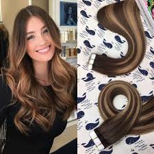 First of all, caramel highlights are universally flattering: Amazon Com Hikyuu 20 40g 20pcs Dark Brown To Caramel Brown Highlights With Dark Brown Tape In Balayage Hair Extensions Human Hair 100 Remy Human Hair Balayage Ombre Hair Beauty
