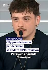 Olly esprime perplessità sul suo futuro all'Eurovision
