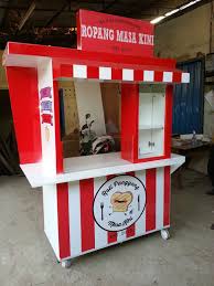 Gerobak Roti Bakar Unik Yang Banyak Di Cari Orang Bahan Dasar Plat Besi Yang Kuat Dan Tahan Lama Harga Gerobak Tergolong Rel Desain Gerobak Makanan Desain Roti