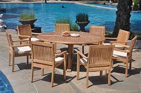 Teakstation 8 Seater Grade A Teak Wood 9 Pc Dining Set 72 Teak Wood Teak Dining Set