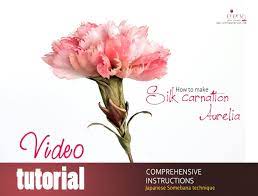 Complete Video Tutorial Silk Carnation Aurelia Https Www Youtube Com Watch V Fz8cynr K4 Flower Video Tutorials Flower Video Silk Flowers