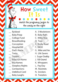 Cat In The Hat How Sweet It Is Game Baby Shower By Purplepoppylove Suess Baby Shower Seuss Baby Shower Dr Seuss Baby Shower